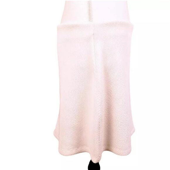 NWT ZARA TRAFALUC Mini Skirt, White Polyester Stretchy Elastic Boho Casual, L - Picture 3 of 10